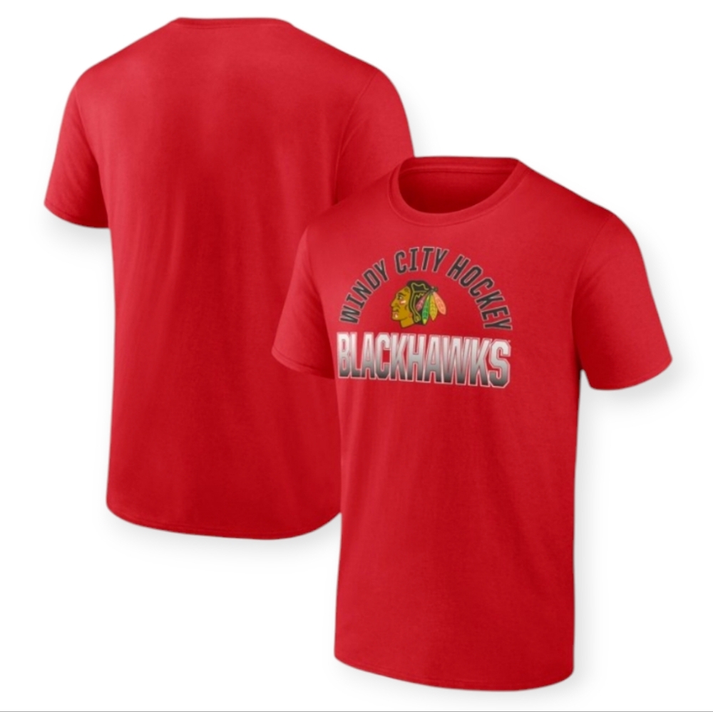 NHL Chicago Blackhawks Hockey Men's Size S M L XL T Shirt Top Tee Fanatics